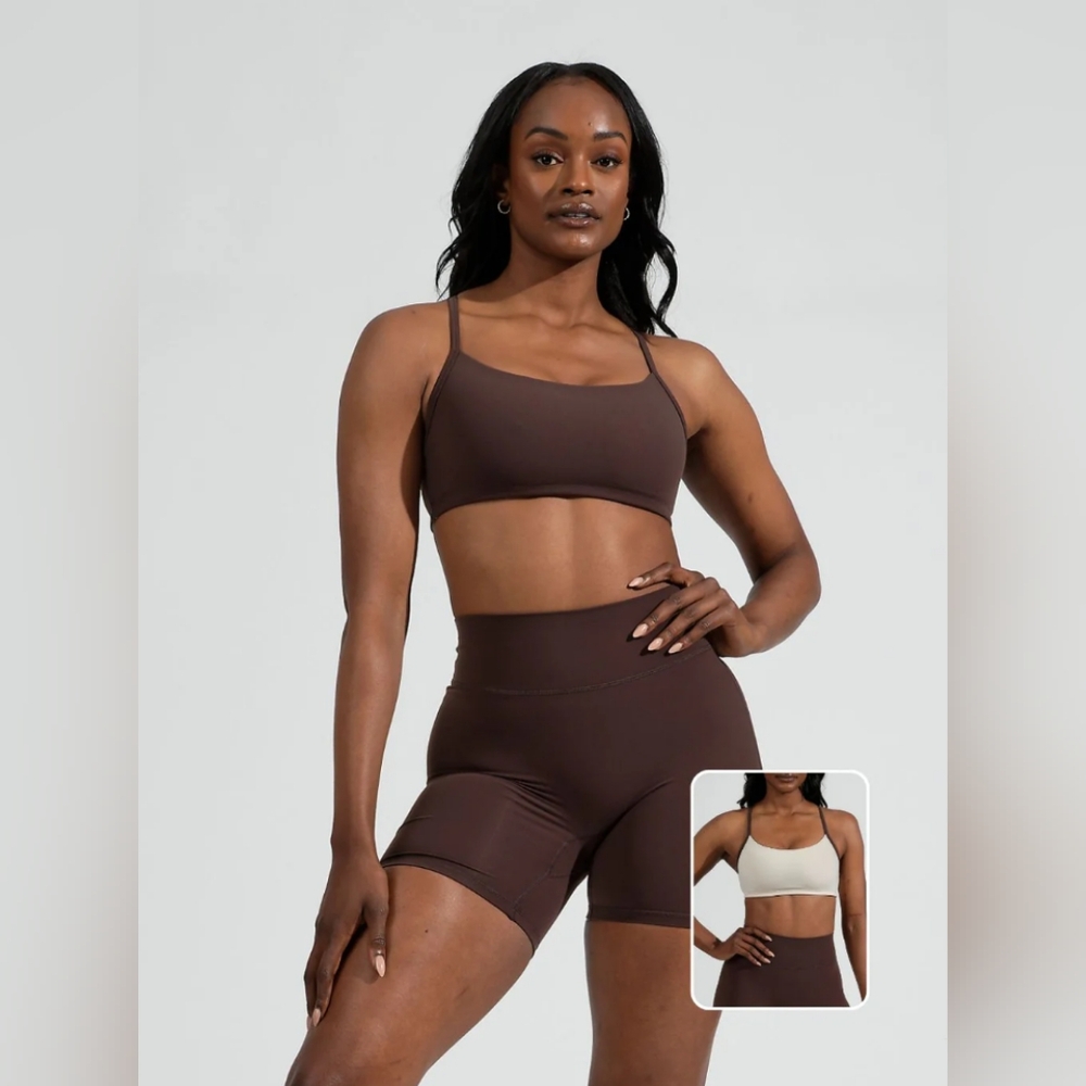 Buffbunny Reversible Sports Bra - Journey Dark Brown/Stardust XXXL (Nked)